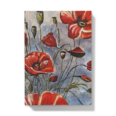 Artistic Hardback Journal Bouquet of Poppies