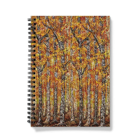 Artistic Journal Notebook Canadian Red has a cover of the red & golden leaves of Canada, brilliant, beautiful colours to colour your world, also the bark of the trees to the forest floor