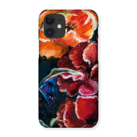 Artistic Snap on Phone Skin Poppy Love