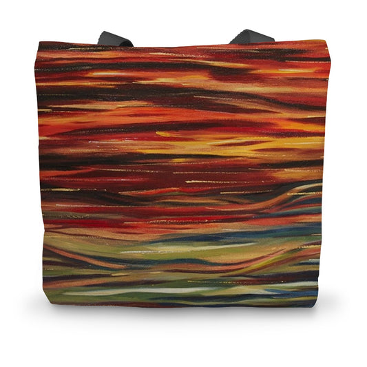 Artistic life's woven tapestry Tote Bag has natural colours from the sand under the ocean to the sunrise of a fresh morning all interwoven in harmony, as the nature should be.