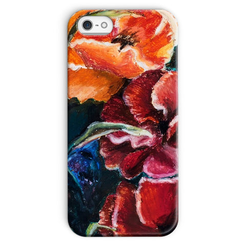 Artistic Snap on Phone Skin Poppy Love