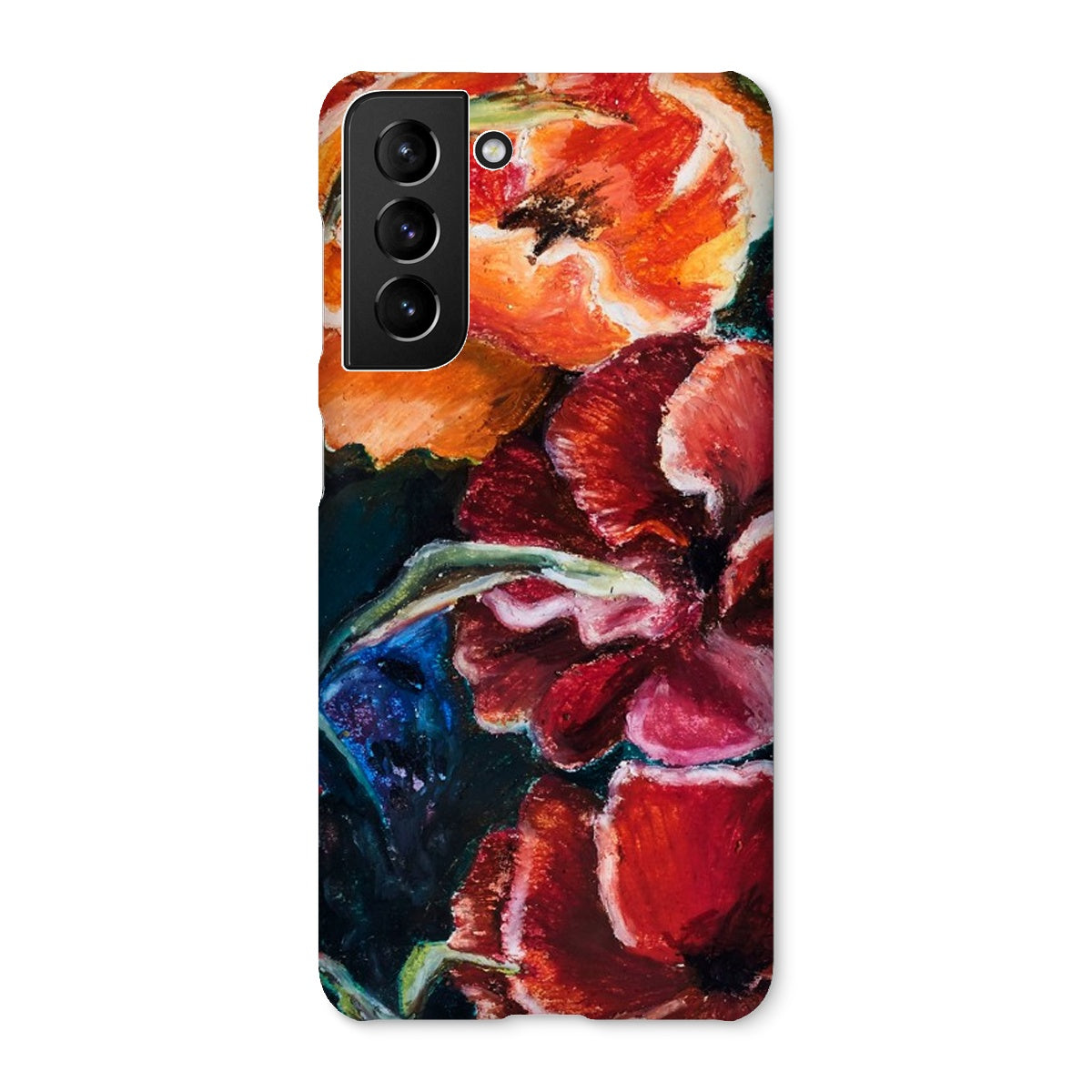 Artistic Snap on Phone Skin Poppy Love