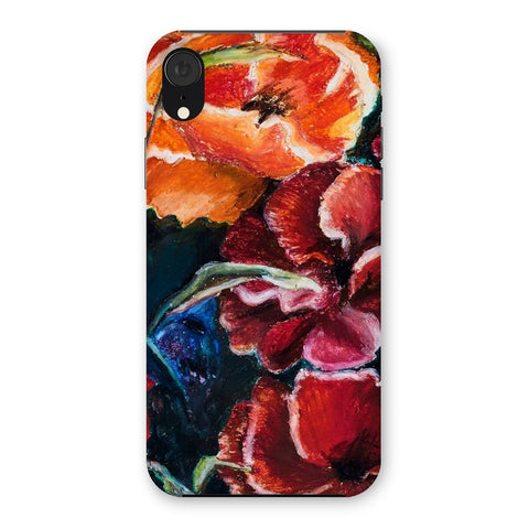 Artistic Snap on Phone Skin Poppy Love