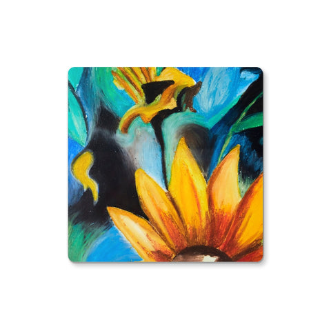 Artistic Coasters Abstract Sunflower