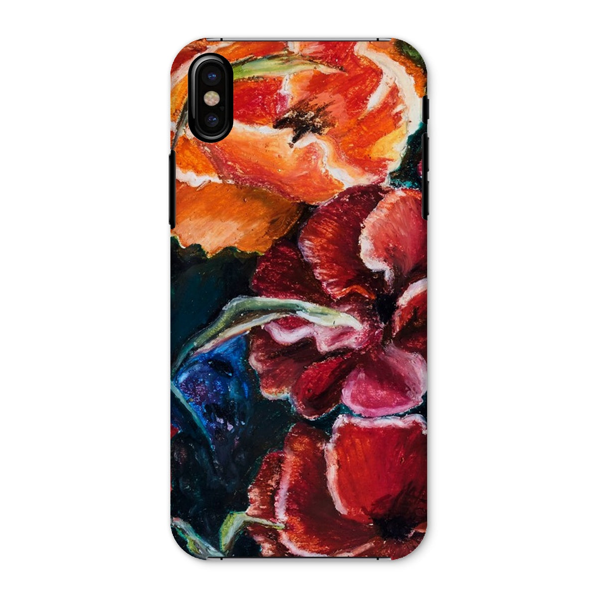 Artistic Snap on Phone Skin Poppy Love