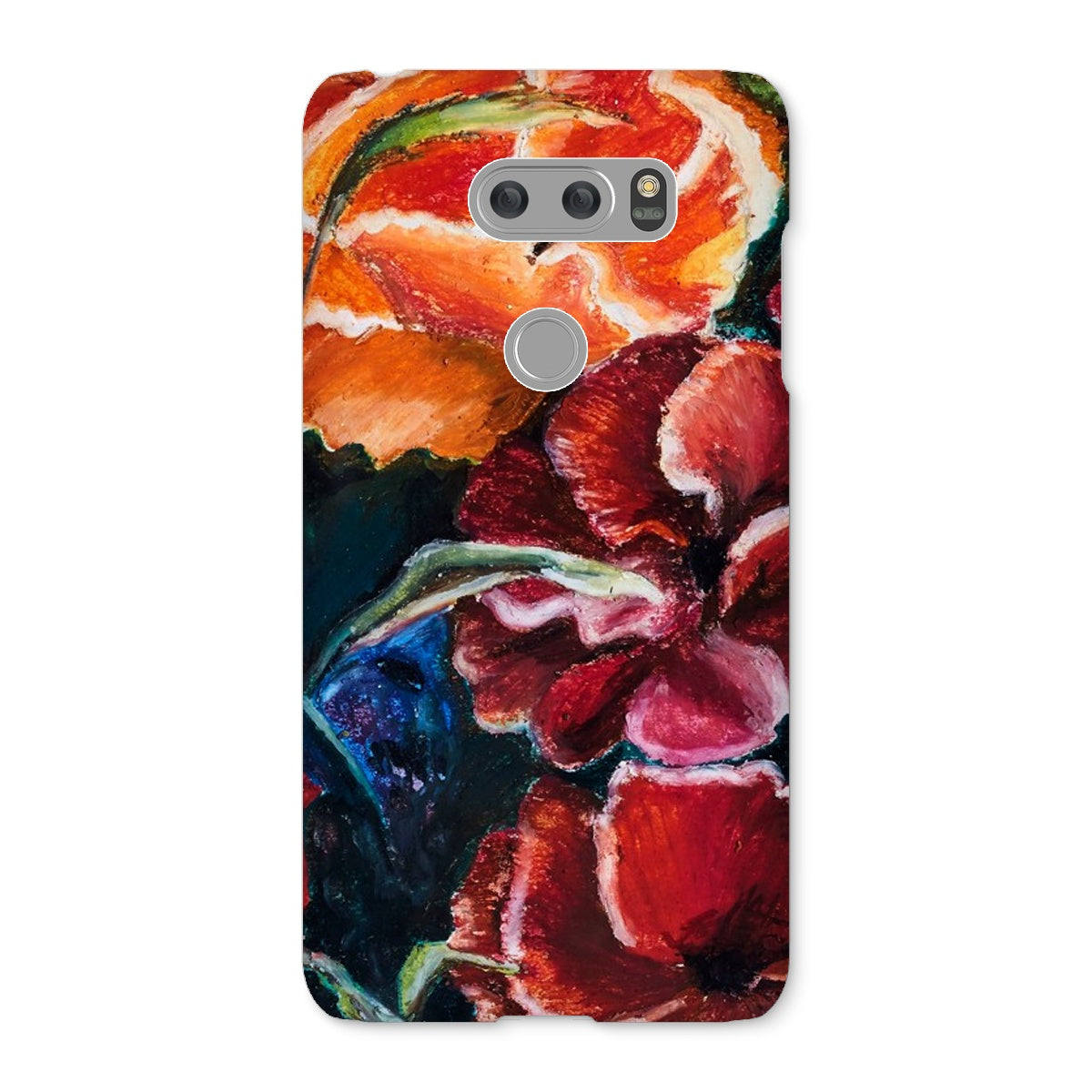 Artistic Snap on Phone Skin Poppy Love