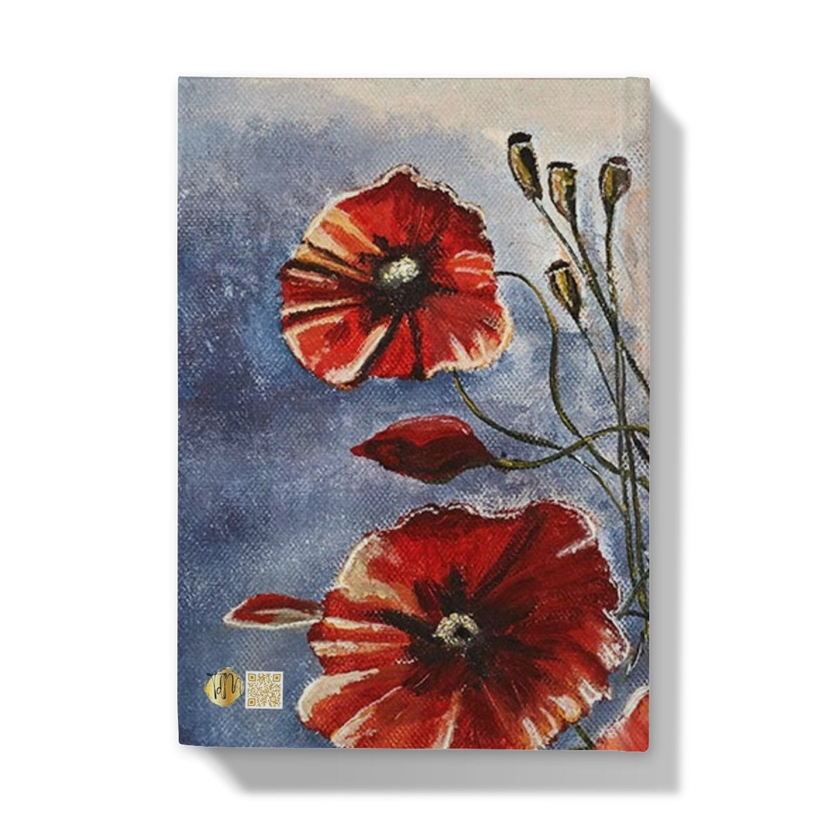 Carnet cartonné artistique Bouquet de coquelicots