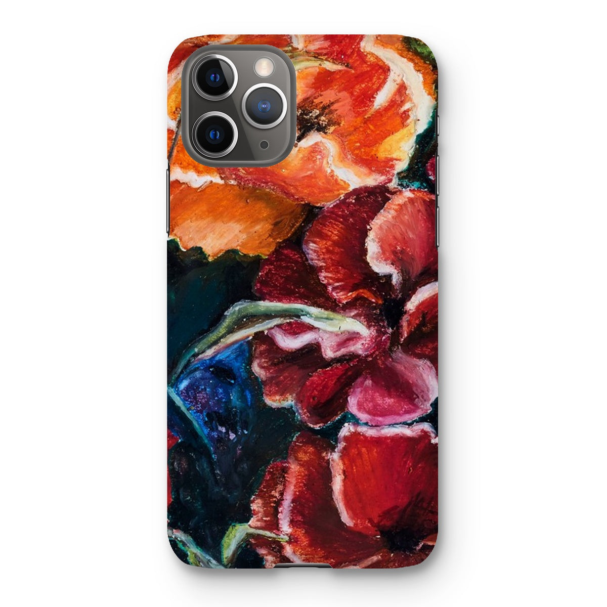 Artistic Snap on Phone Skin Poppy Love