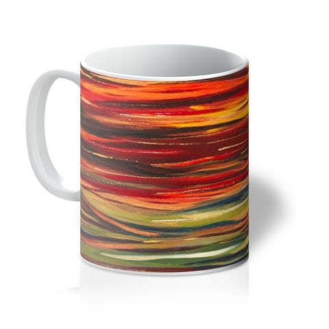 This unique, one-of-a-kind gloss finnished Mug designed by Toiles de Michelle,  is perfect for holding your favourite hot drinks.  Colour your world and bring some art and joy to your daily cups of hot beverages.   A quality print mug crafted from high-quality materials and finished with a glaze coating; this mug is built to last. beautiful yet durable and has been tested to 100+ dishwasher cycles. Cheers!