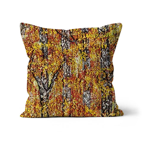 Canadian Red Throw Pillow with Art is filled with the bright red and golden leaves from the trees canopy.  Beautiful design