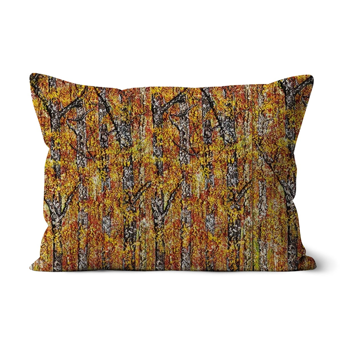 Canadian Red Throw Pillow with Art is filled with the bright red and golden leaves from the trees canopy.  Beautiful design